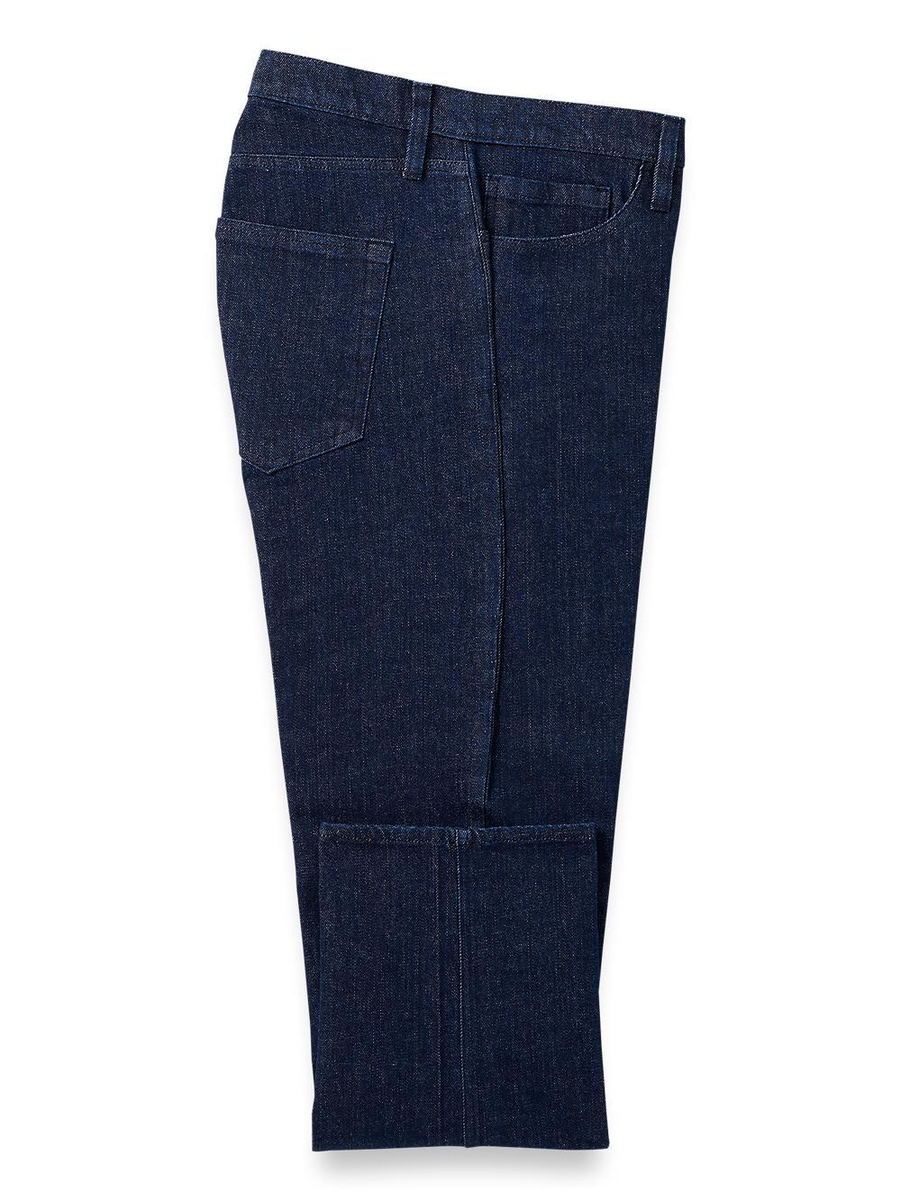 Denim Five Pocket Pants - Black Product Image