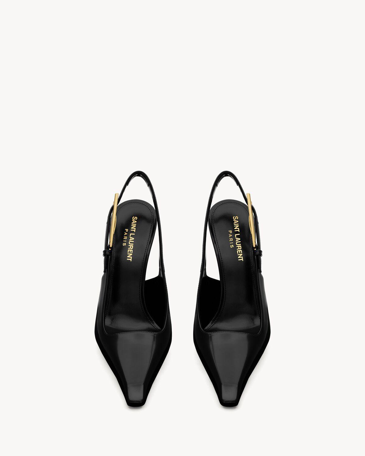 lee slingback pumps in glazed leather Product Image