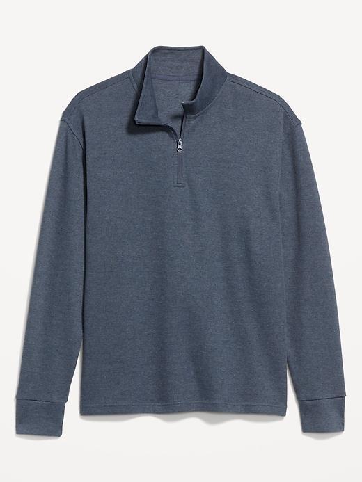French Rib Quarter-Zip Sweater Product Image