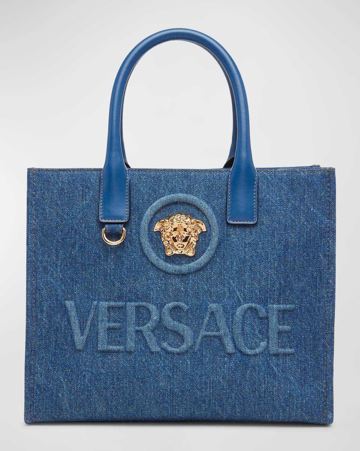 La Medusa Small Denim Tote Bag Product Image