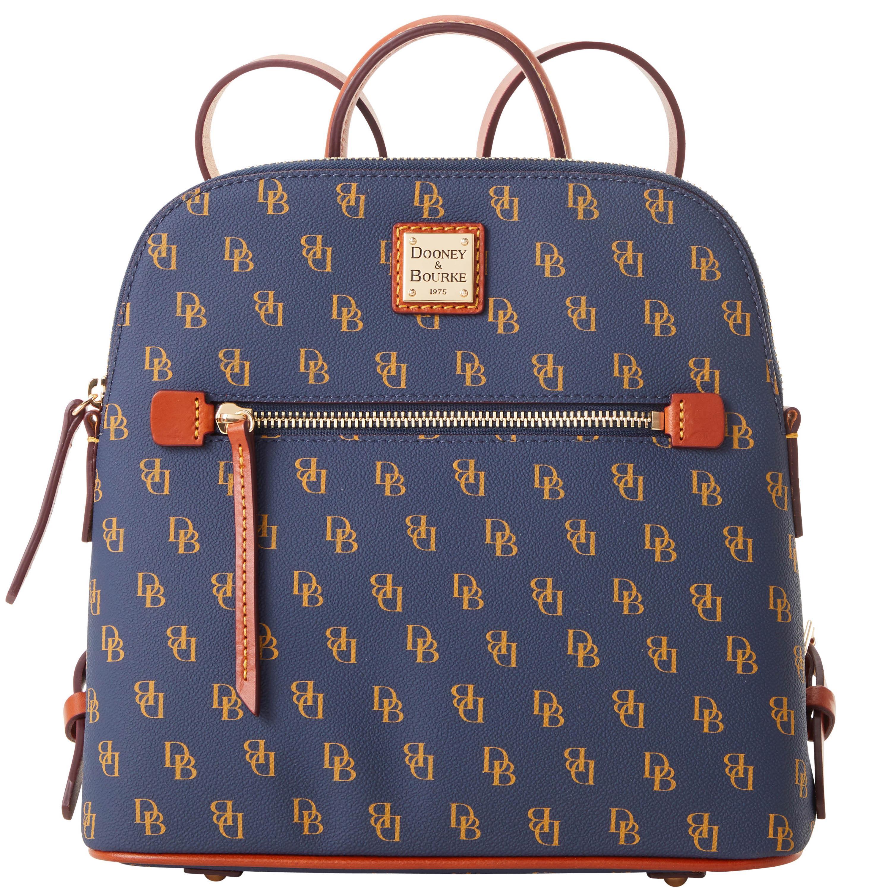Dooney & Bourke Womens Gretta Coated Cotton Backpack in Brown Tmoro Product Image
