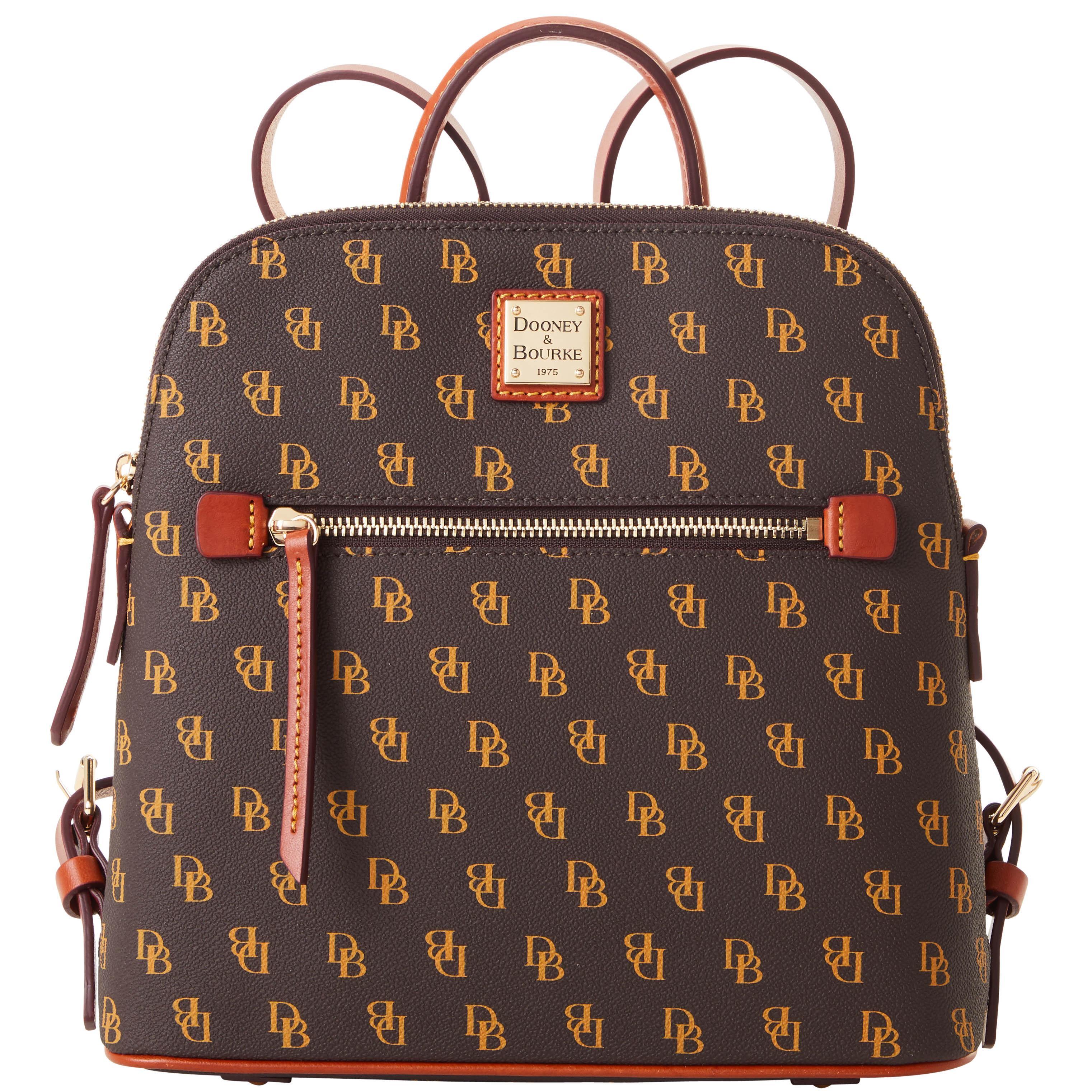 Dooney & Bourke Womens Gretta Coated Cotton Backpack in Brown Tmoro Product Image