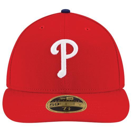Men's New Era Red Philadelphia Phillies Authentic Collection On Field Low Profile Game 59FIFTY Fitted Hat, Size: 6 7/8 Product Image