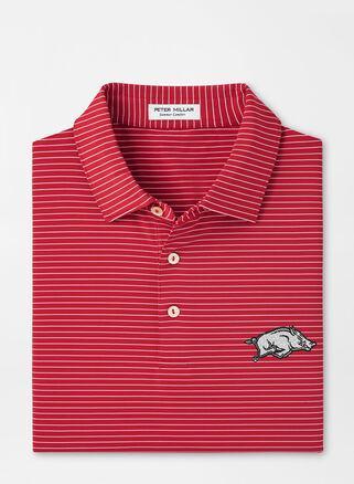 Peter Millar Mens Arkansas Hemlock Performance Jersey Polo | Color: Crimson | Size: M Product Image