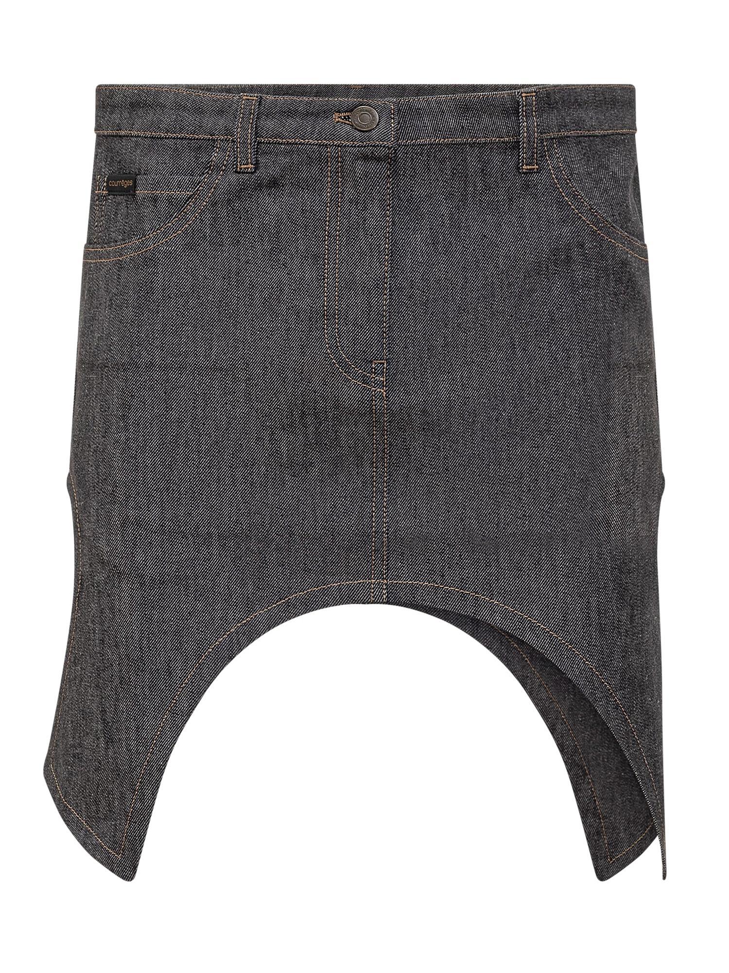 COURRÈGES Denim Skirt In Blue Product Image