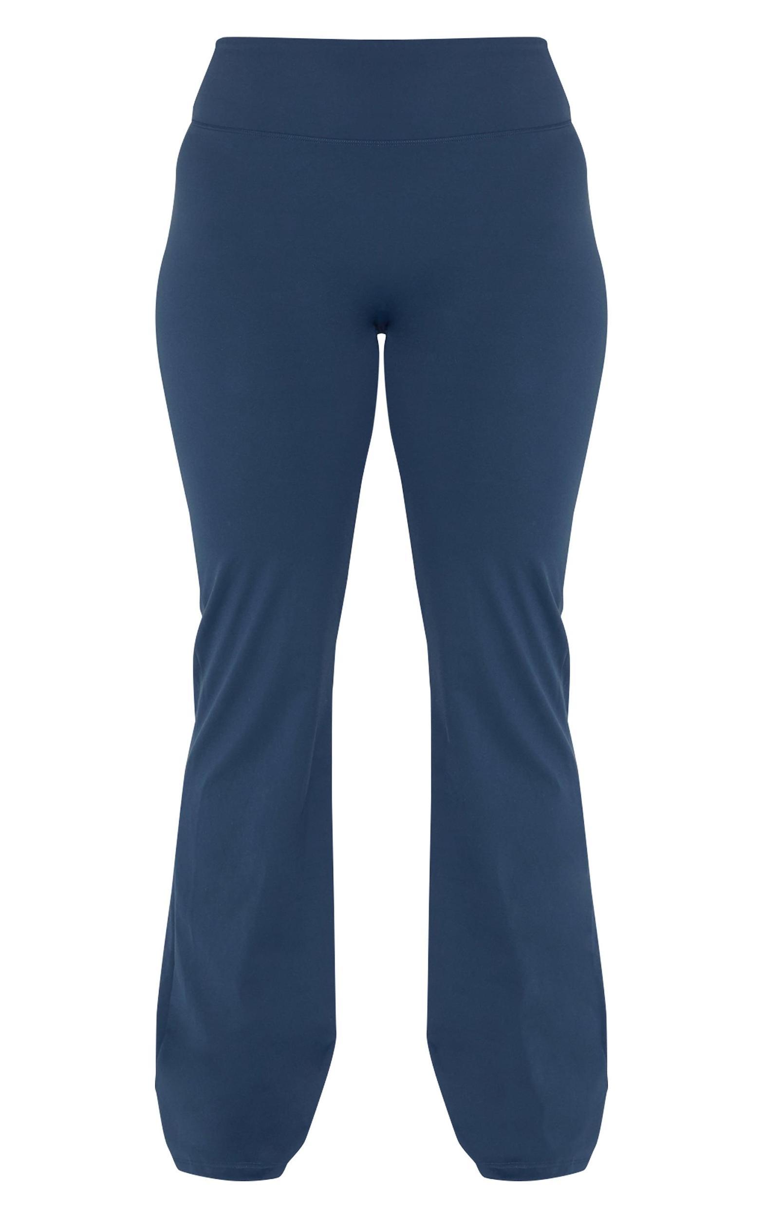 Midnight Blue Sculpt Straight Leg Yoga Pants Product Image
