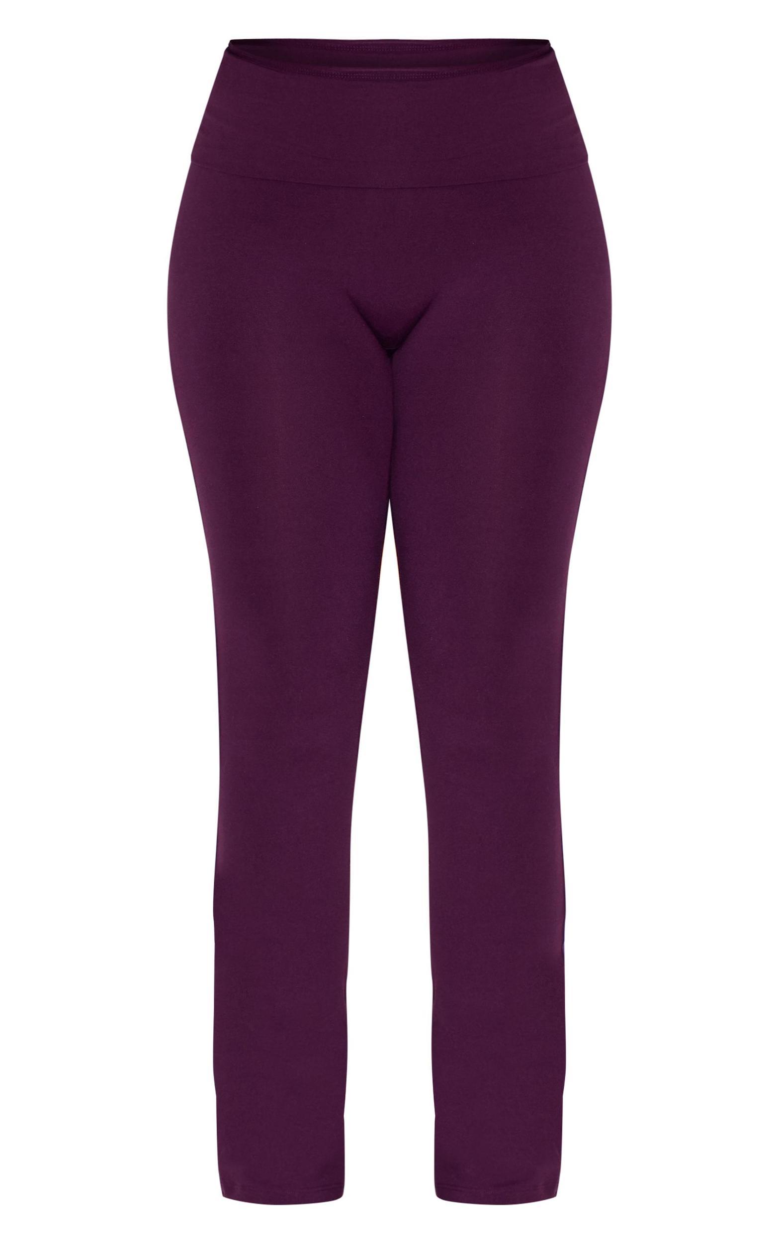 Shape Plum Stretch Sculpted Foldover Waist Flare Pants Product Image