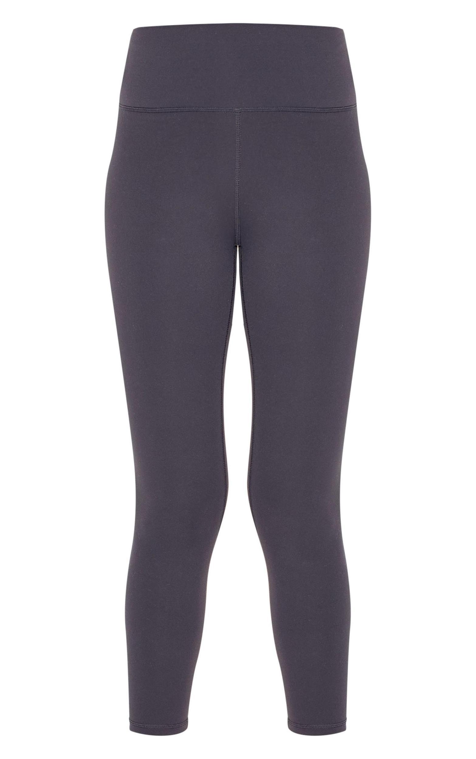 Charcoal Sculpt Cropped Gym Leggings Product Image