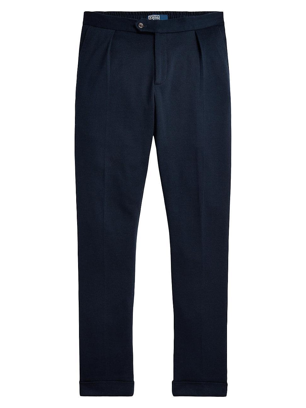 Polo Ralph Lauren Pleated Knit Mesh Pants Product Image