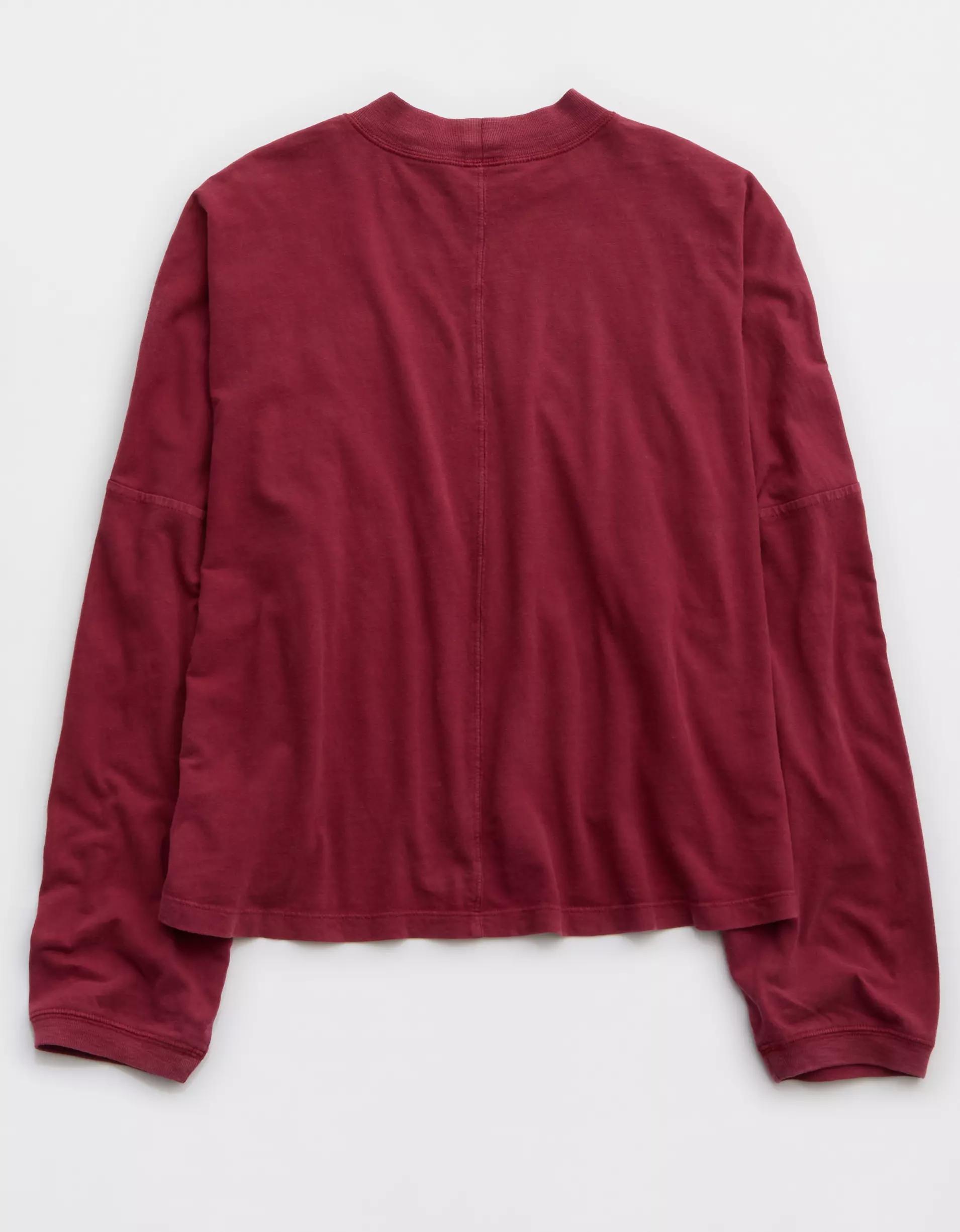 Aerie Cozy Long Sleeve Mockneck T-Shirt Product Image