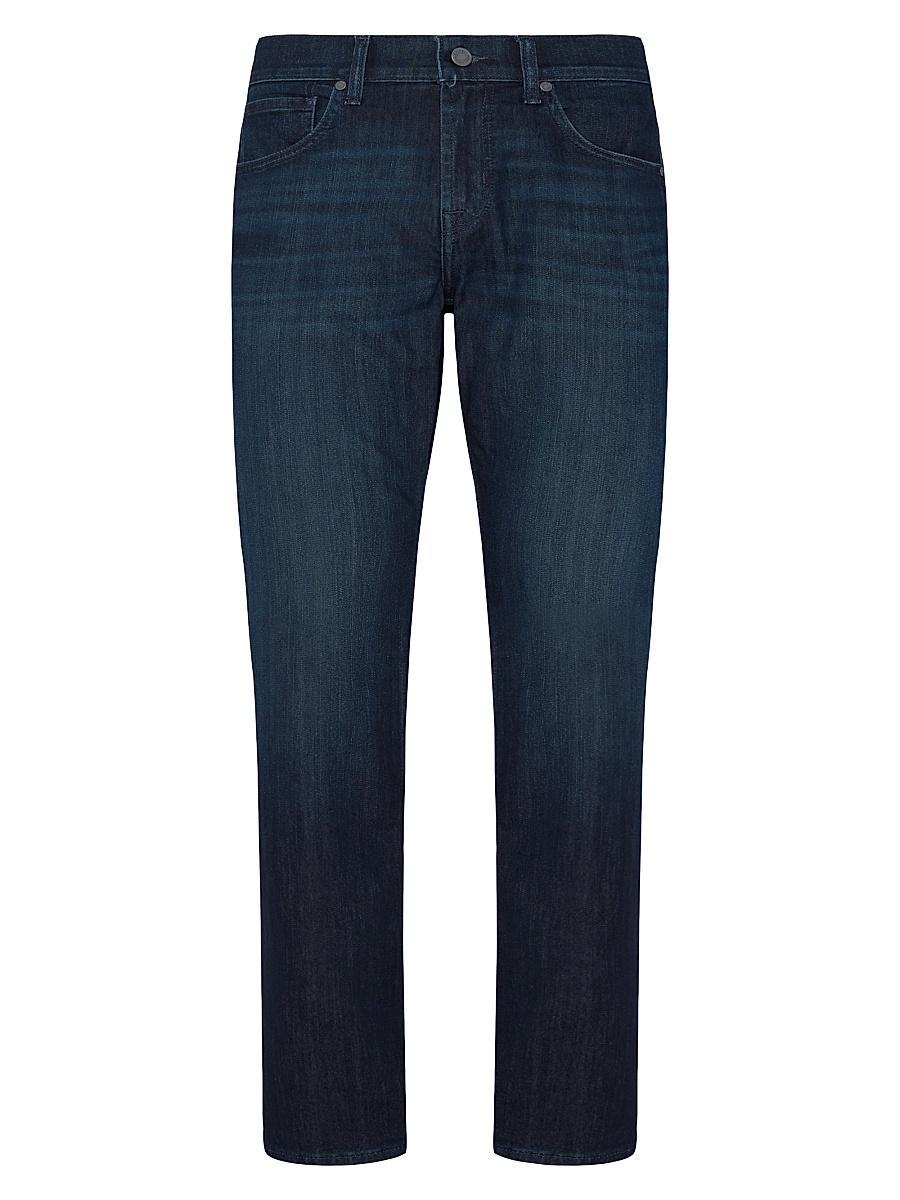 Mens Cotton-Blend Straight-Leg Jeans Product Image