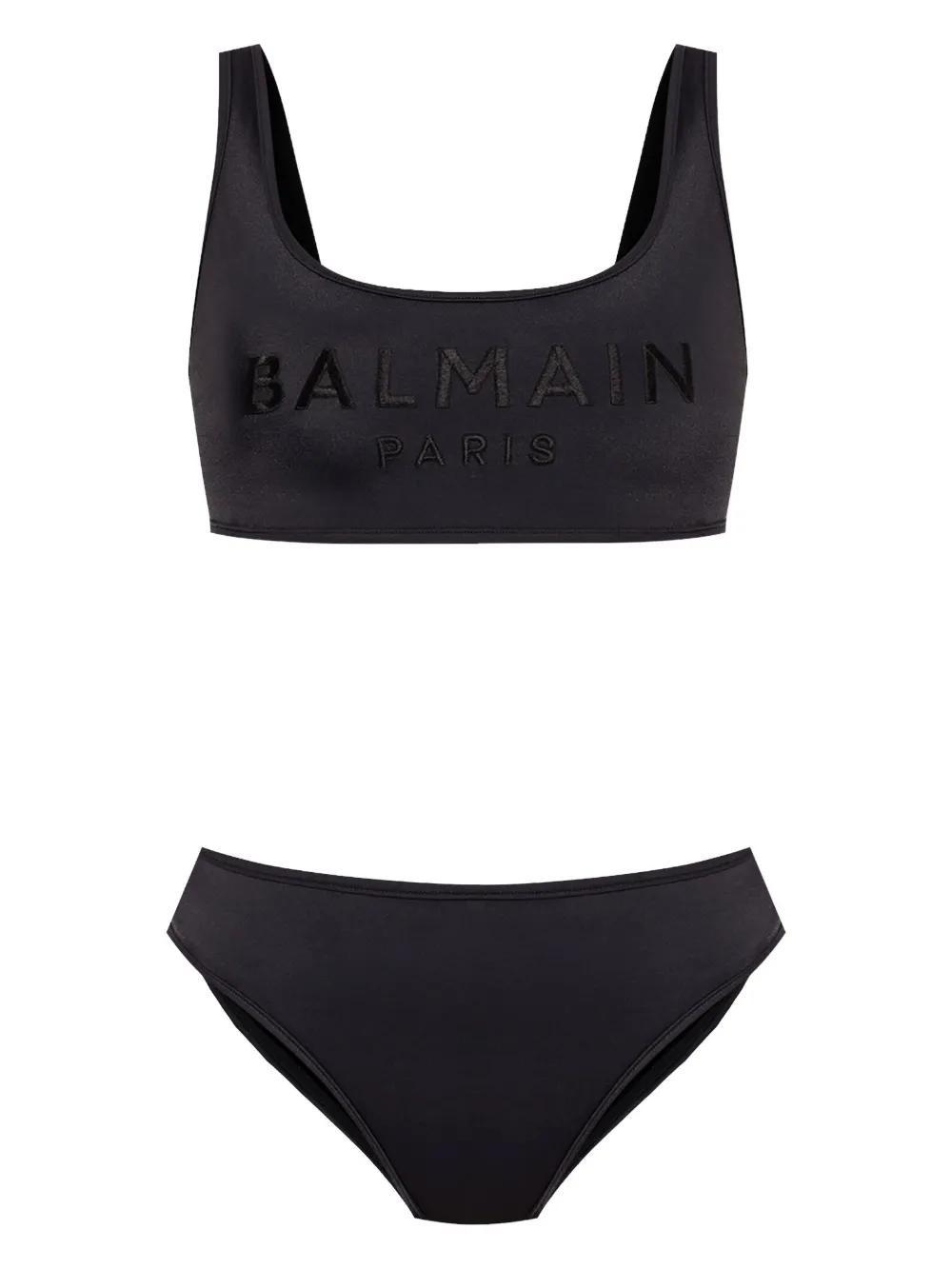 logo-embroidered bikini Product Image