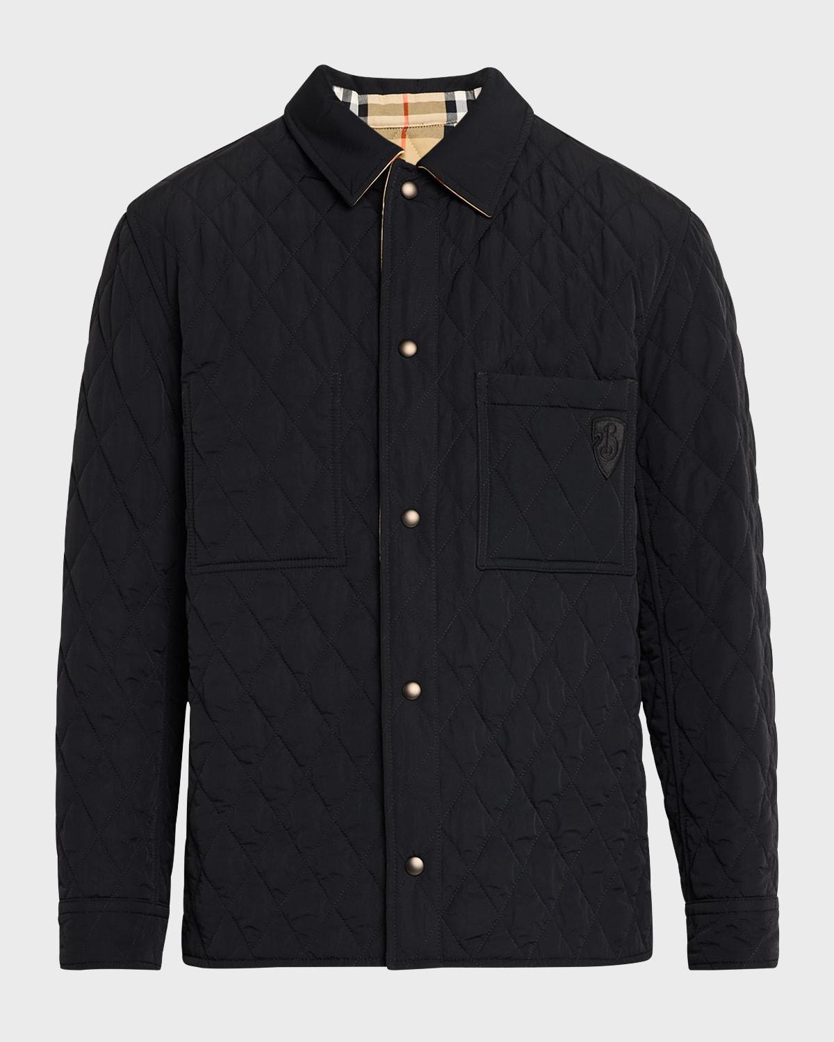 Mens Reversible Quilted Overshirt Product Image