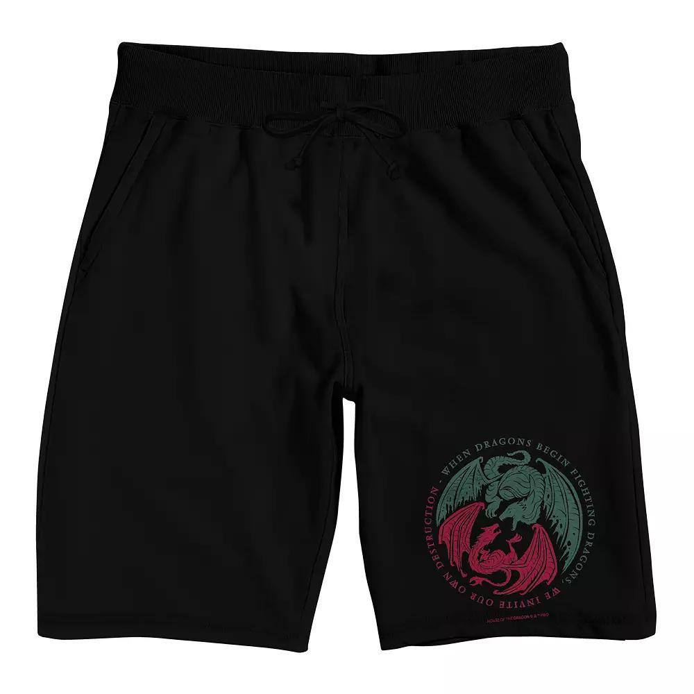 Men's Mean Girls A Little Bit Dramatic Pajama Shorts, Size: Small, Black Product Image