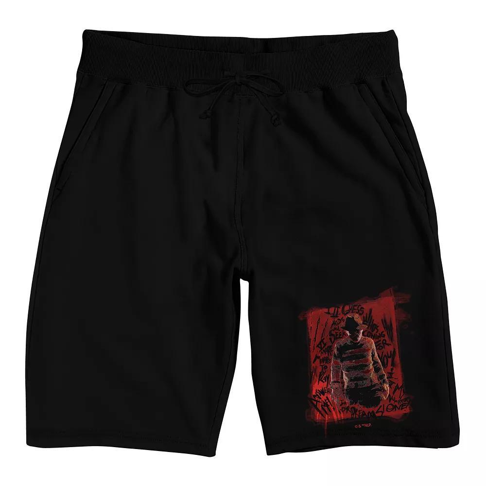 Men's Nightmare On Elm Pajama Shorts, Size: XXL, Black Product Image