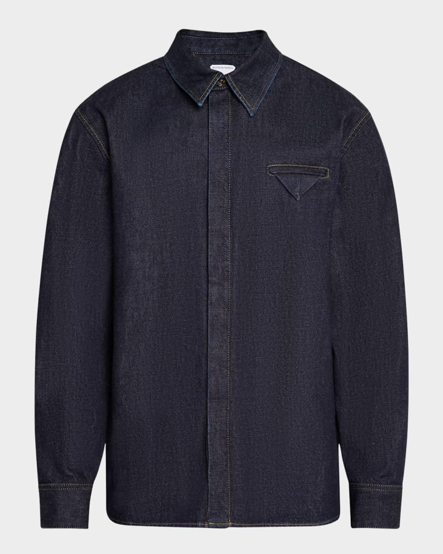 Mens Indigo Triangle Pocket Denim Shirt Product Image
