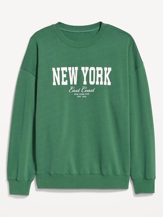 SoComfy Oversized Graphic Sweatshirt Product Image