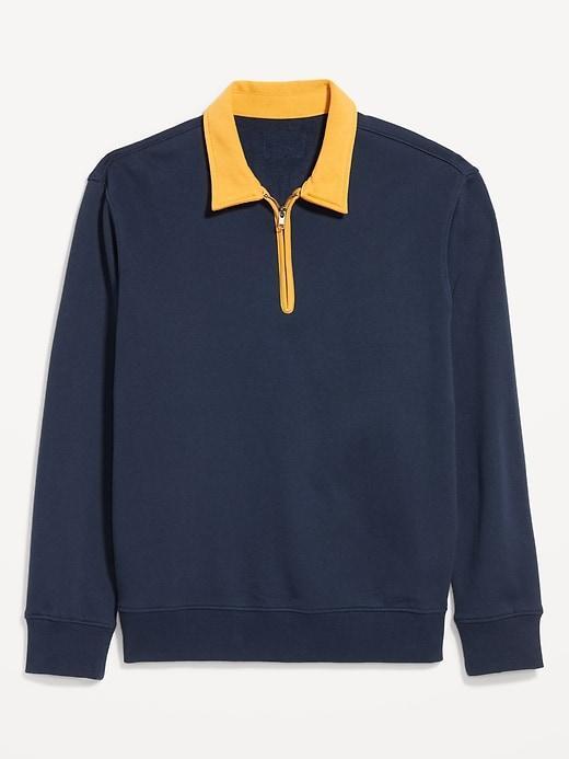 Quarter-Zip Fleece Polo Product Image