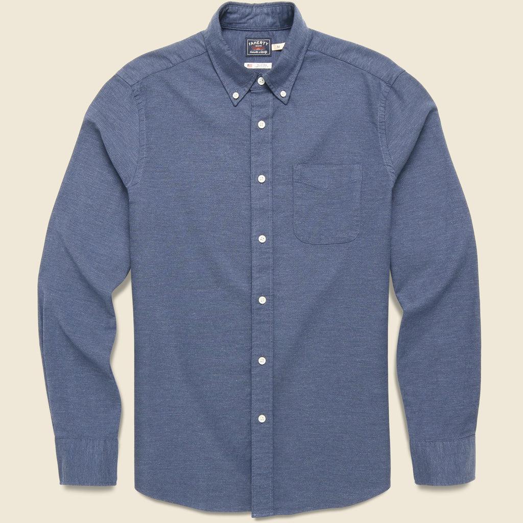 Supima Oxford Shirt - Navy Heather Product Image