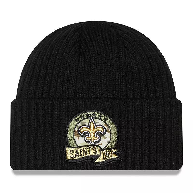Mens New Era New Orleans Saints 2022 Salute To Service Knit Hat Product Image