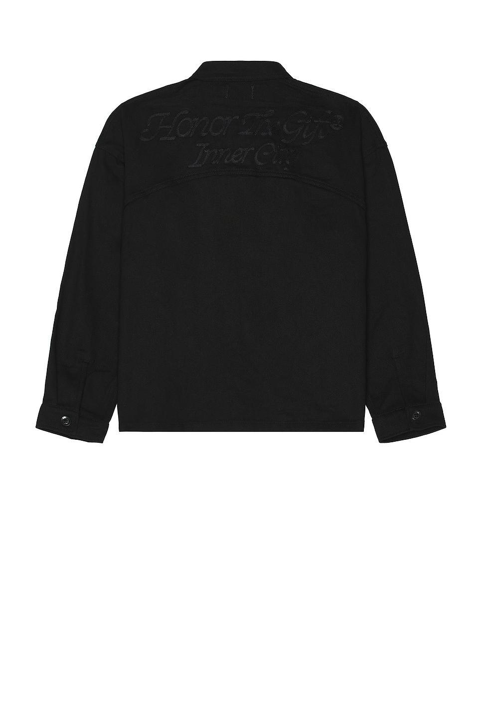 Mens Red Light District Faux Leather Shirt Jacket Product Image