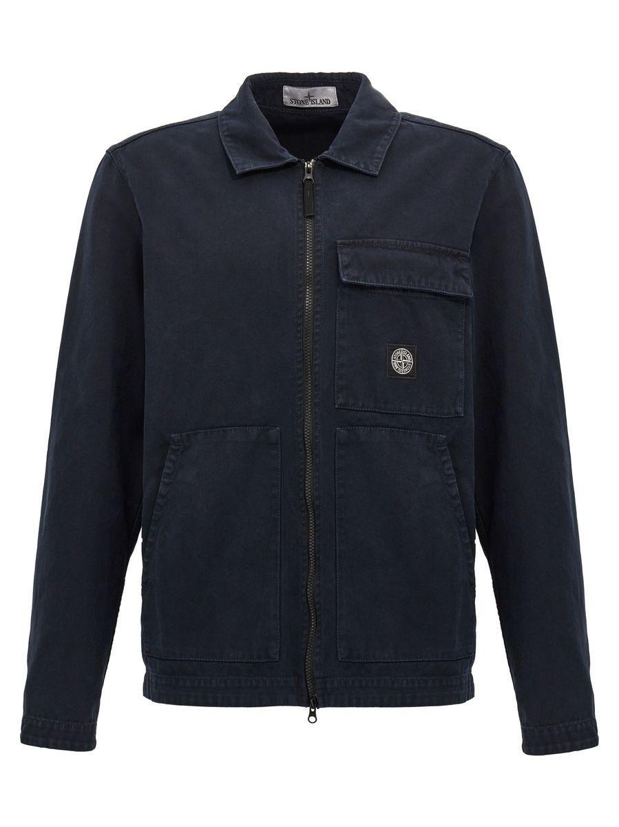 STONE ISLAND Shirts In Blue Product Image