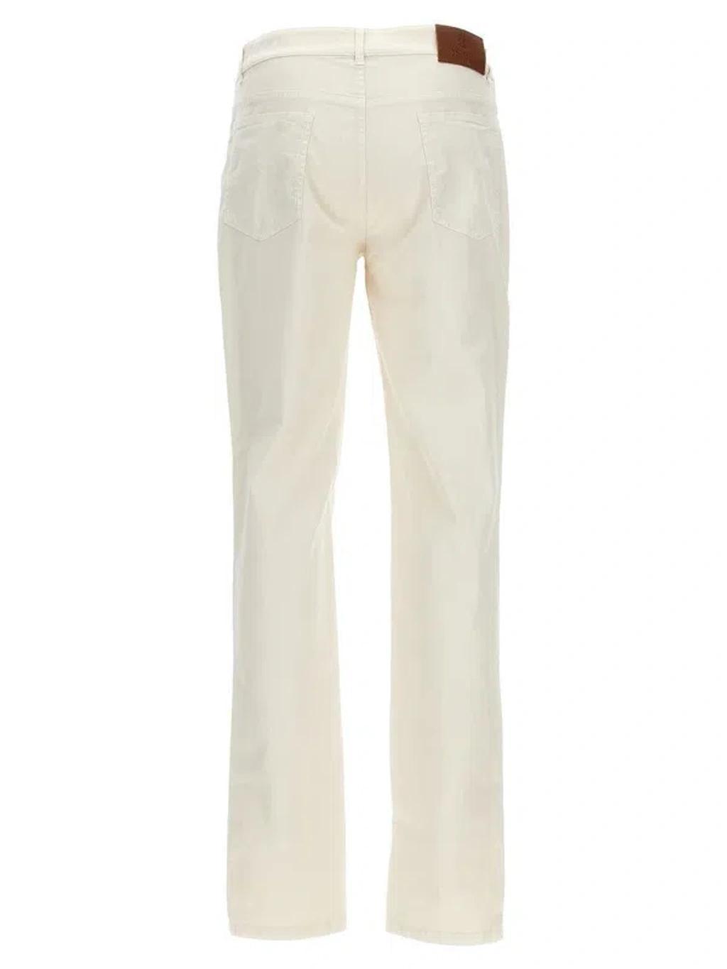 BRUNELLO CUCINELLI Trousers In White Product Image