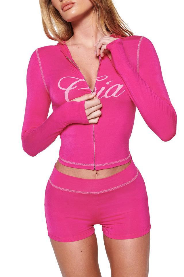 BLARE HOODIE - PINK : HOT PINK Product Image