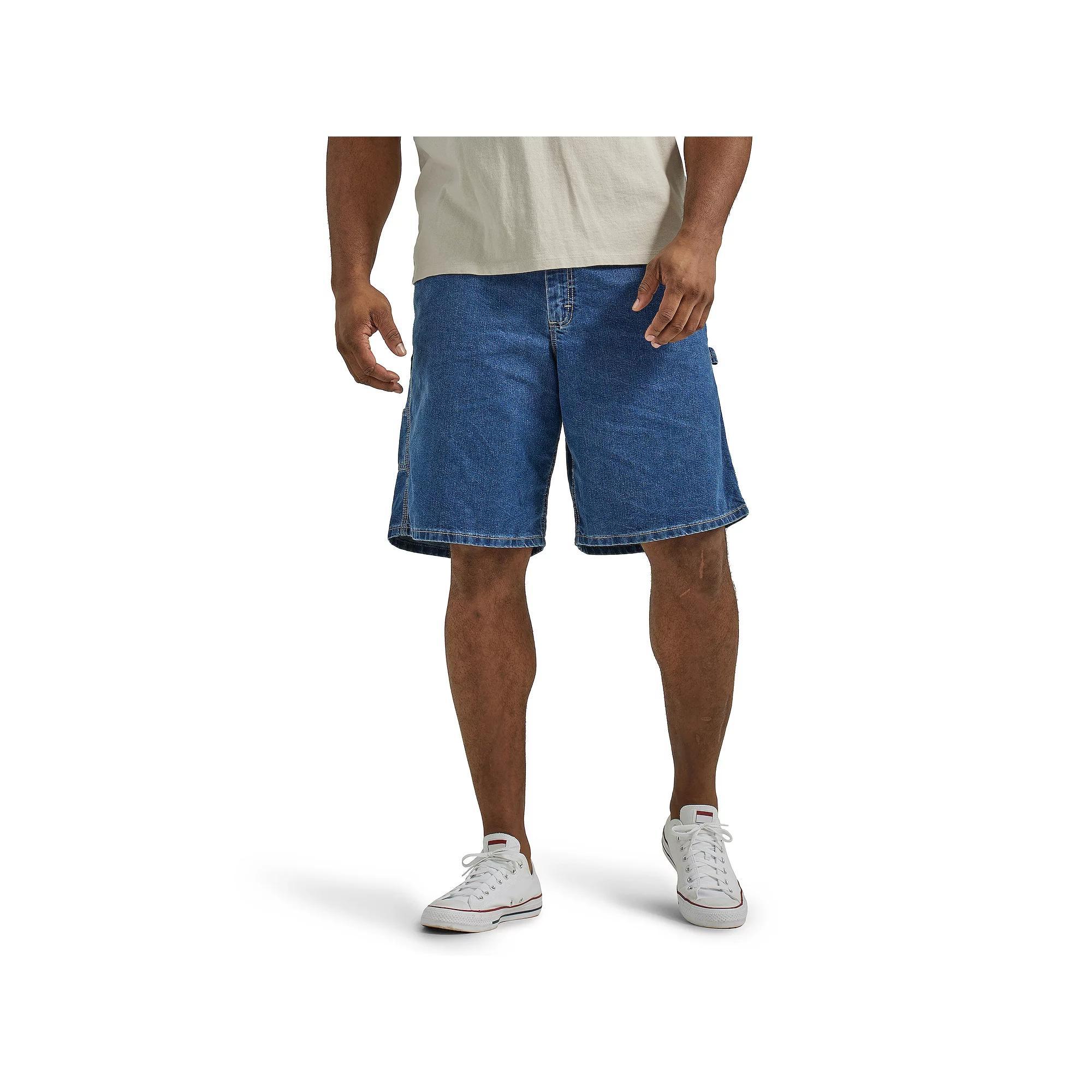 Big & Tall Lee® Carpenter Jean Shorts, Men's, Size: 52, Original Grey Blue Product Image