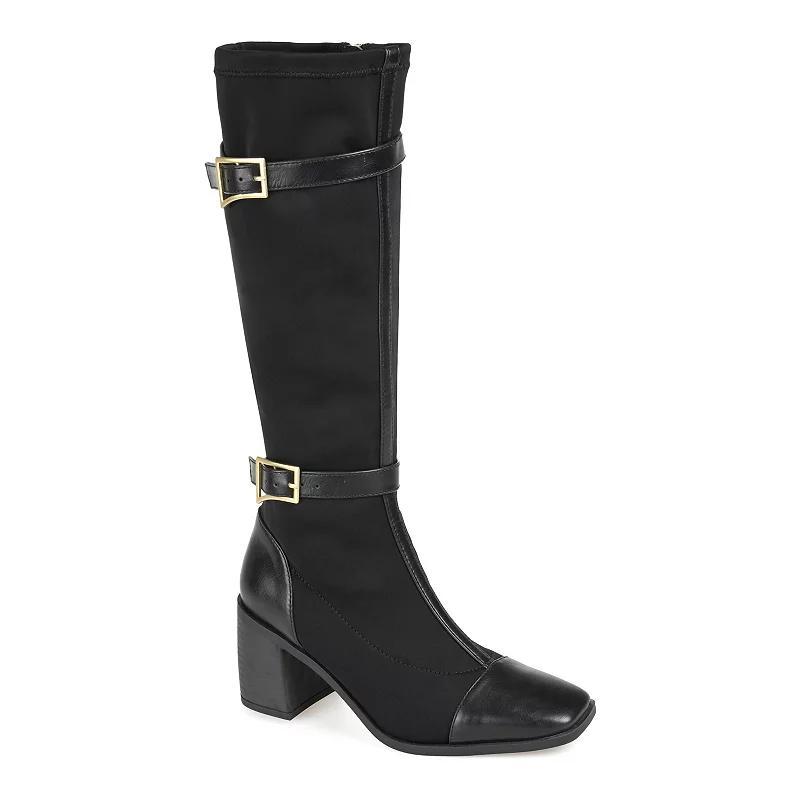 Journee Collection Gaibree Womens Buckle Knee-High Boots Product Image
