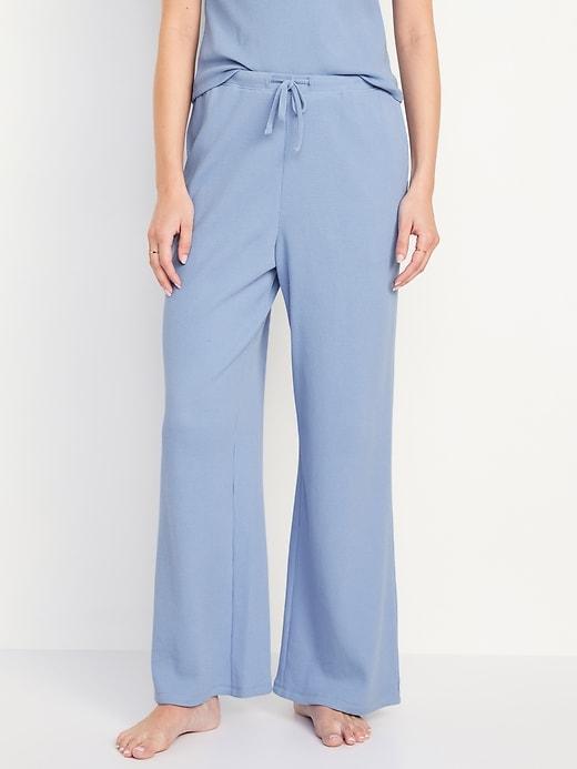 Mid-Rise Waffle Lounge Pant Product Image
