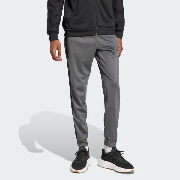 Men's adidas 3-Stripes Tricot Tapered Track Pants, Size: Small, Black Product Image