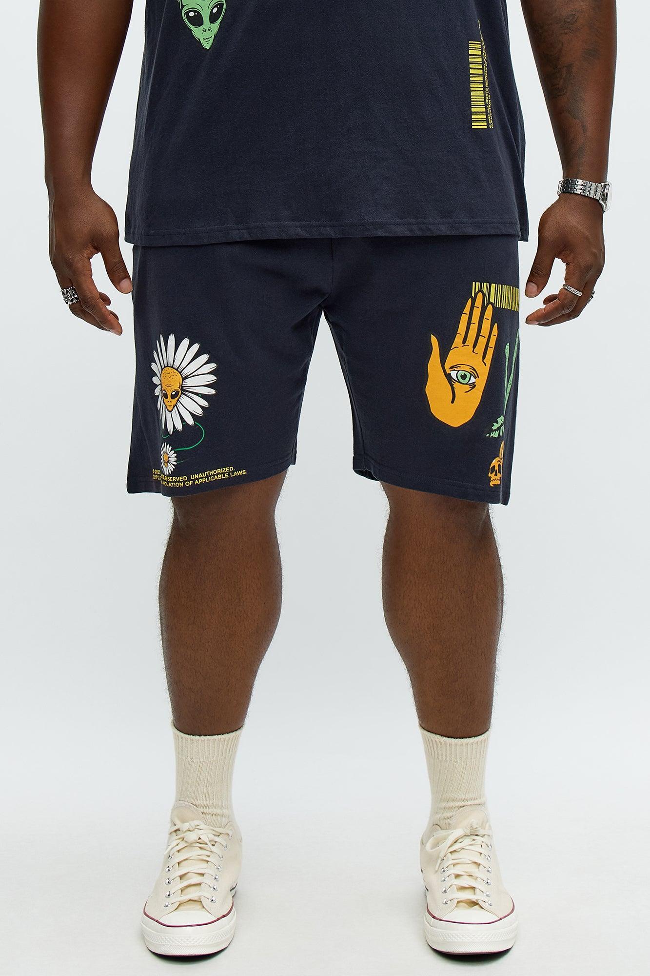 Stack Cash Chase Stars Sweatshorts - Black Product Image