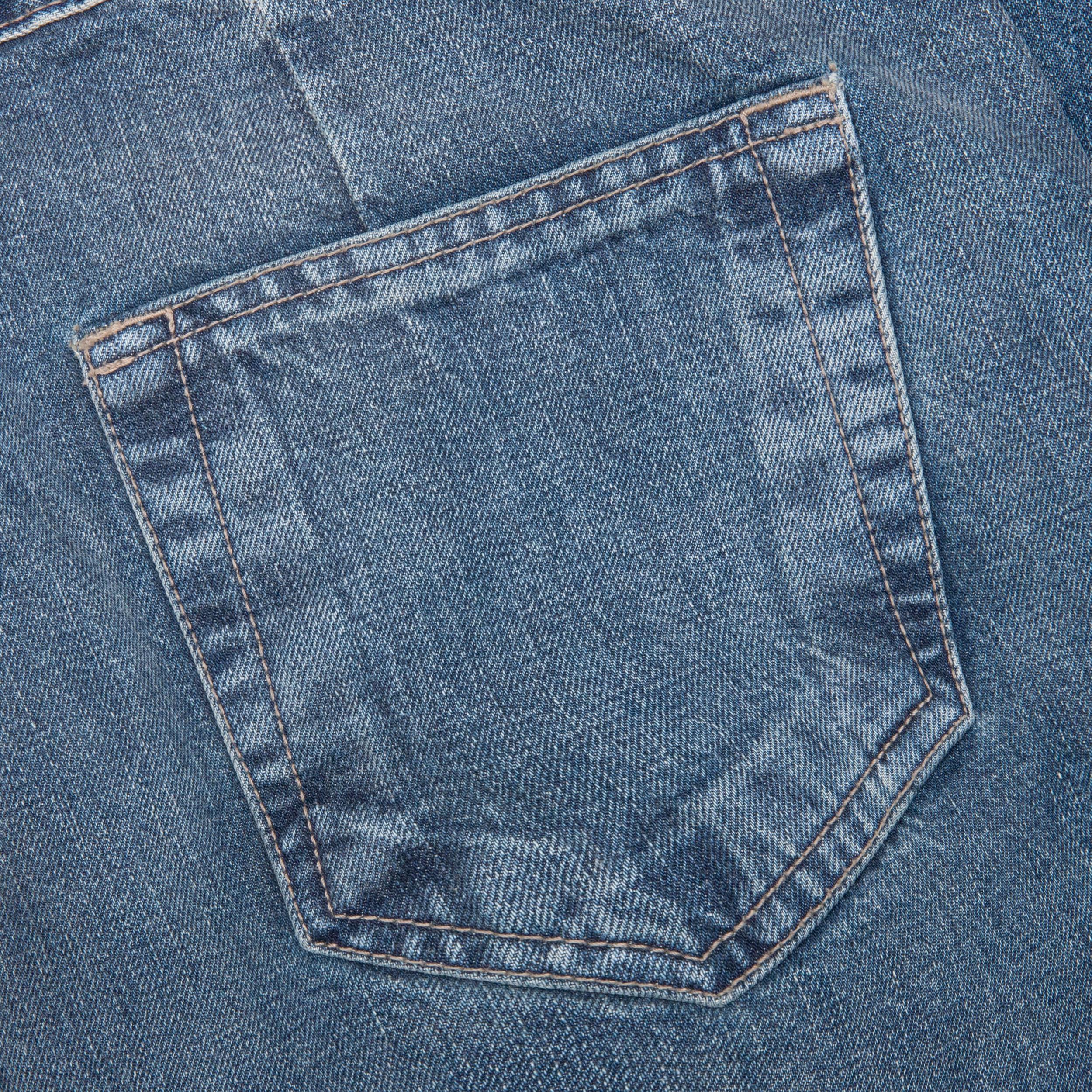 Double Cargo Denim Jeans - Washed Indigo Male Product Image