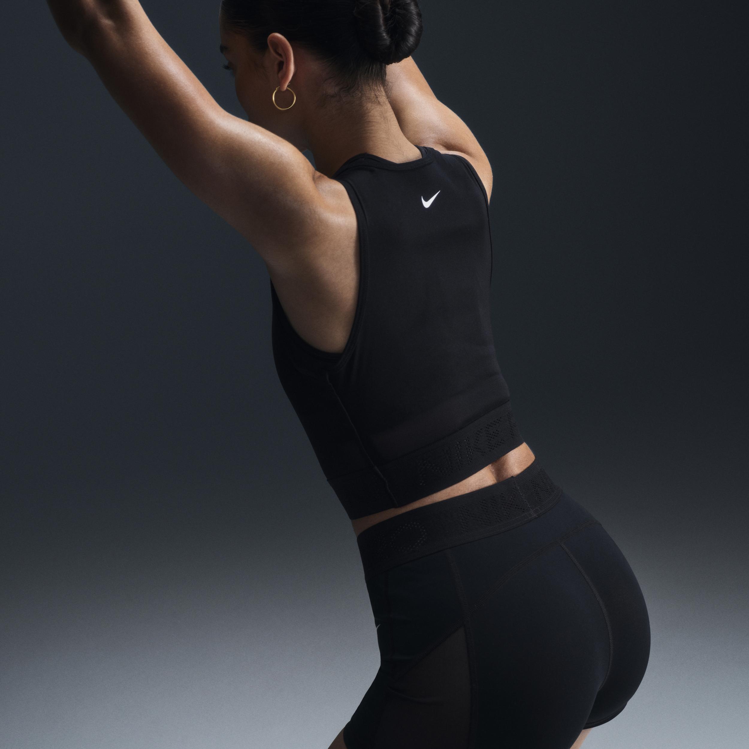 Women's Nike Pro Mid-Rise 3" Mesh-Paneled Shorts Product Image