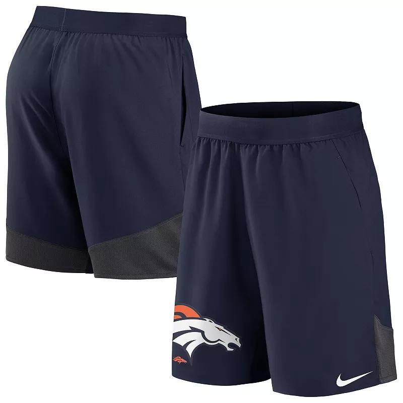 Mens Nike Denver Broncos Stretch Performance Shorts Blue Product Image