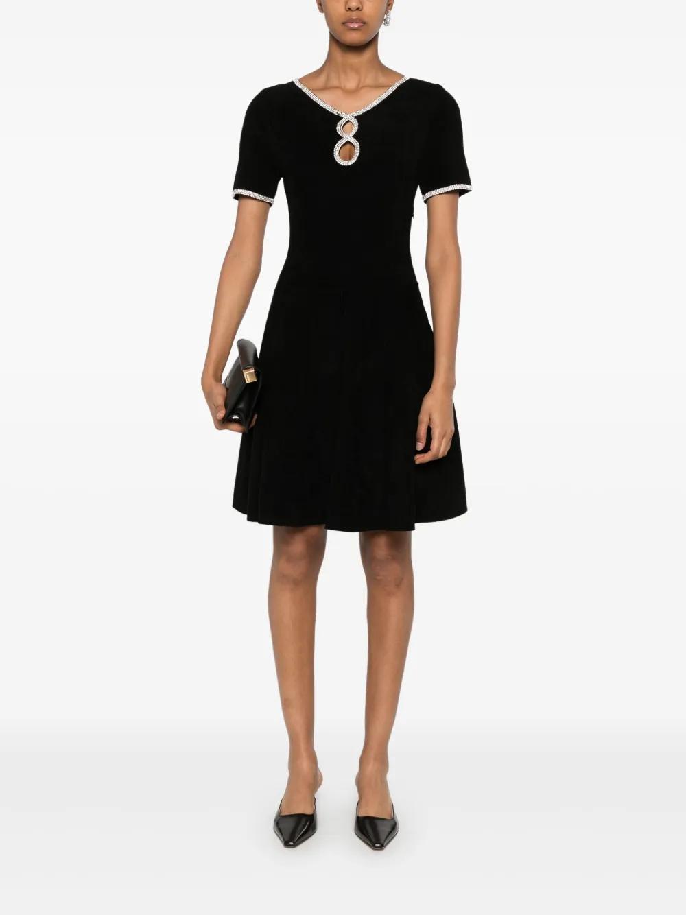 crystal-embellished mini dress Product Image
