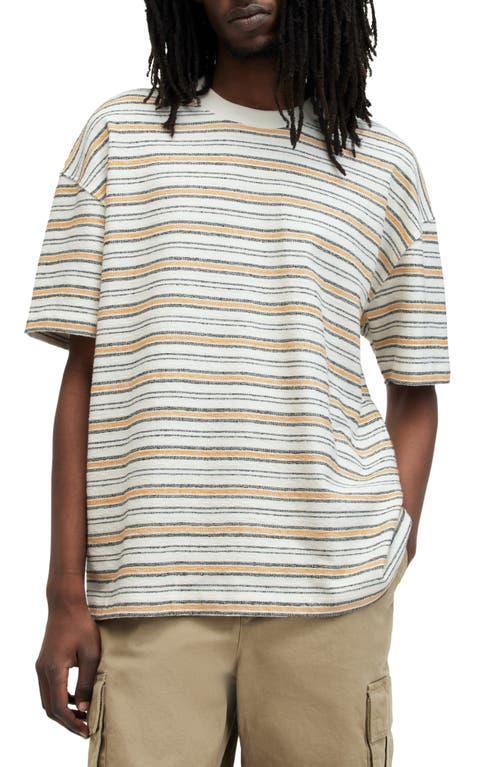 AllSaints Stanton Short Sleeve Crew (Off White) Men's T Shirt Product Image