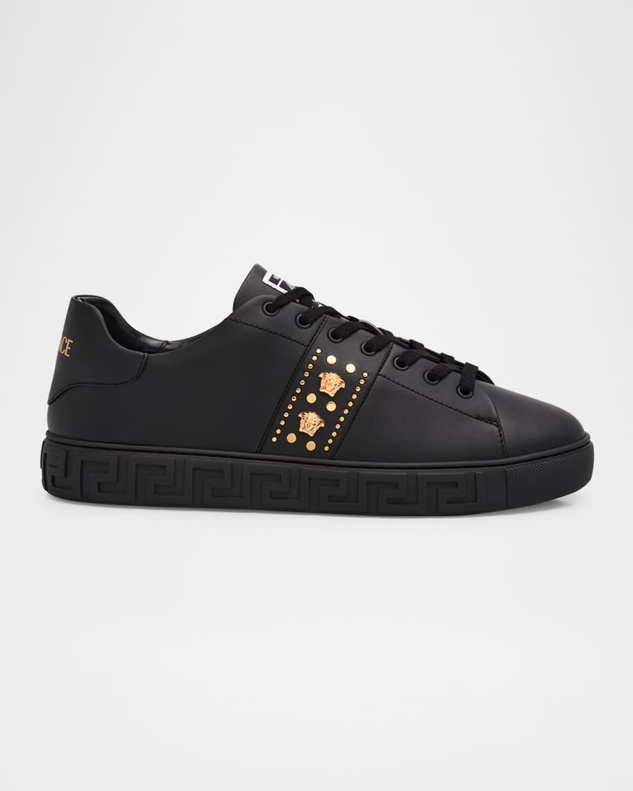 Mens La Greca Leather Low-Top Sneakers Product Image
