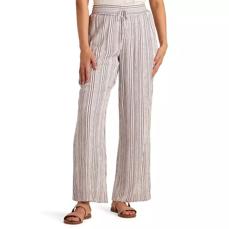 Women's AB Studio Pull-On Elastic Waist Pants, Size: XL, Blue Stripe Product Image