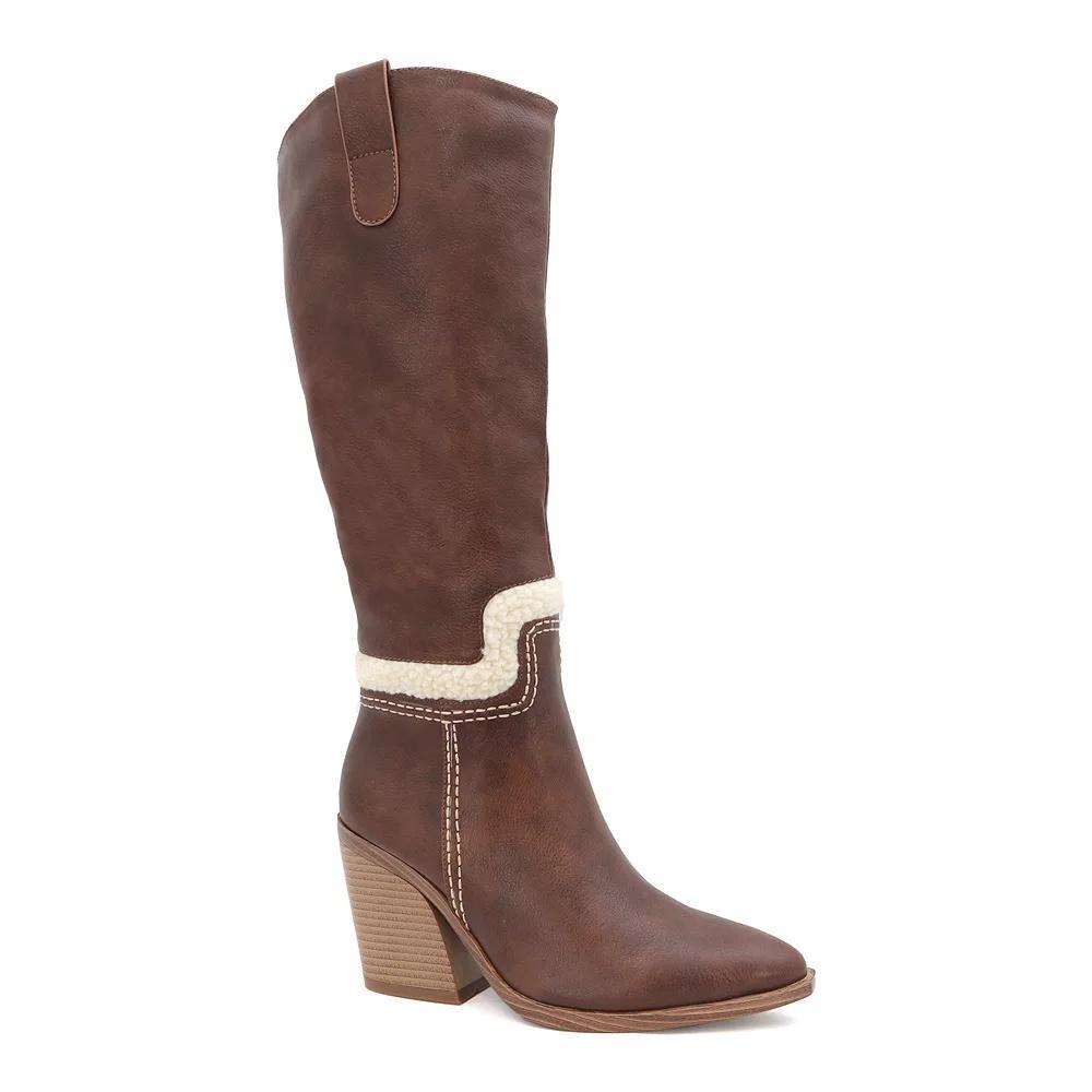 Yoki Rebbah Women's Tall Western Boots, Size: 6, Brown Product Image