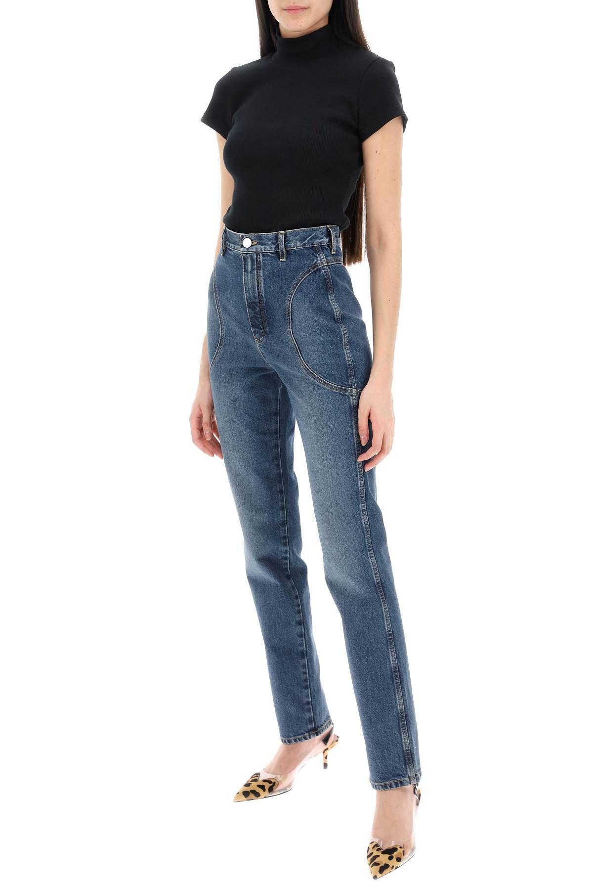 ALAÏA Cotton Turtleneck Top In Black Product Image