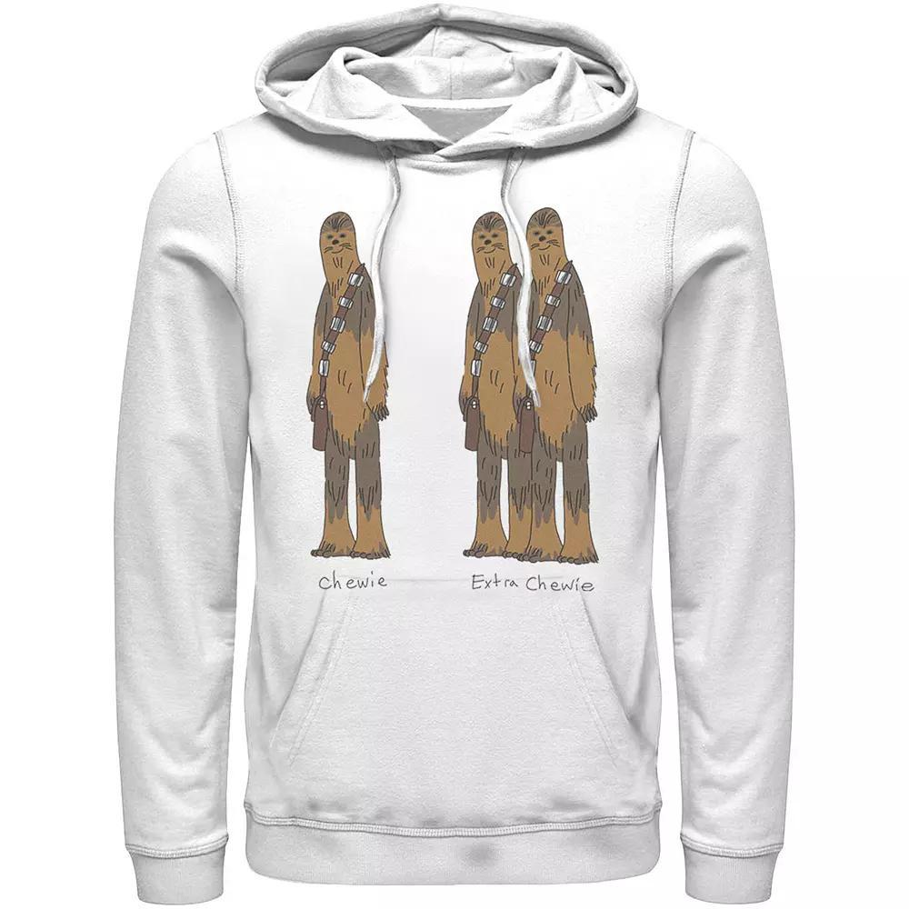 Men's Star Wars Chewie & Extra Chewie Sweatshirt, Size: Medium, White Product Image