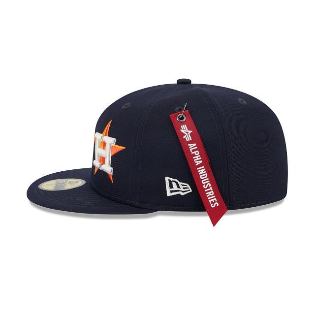 Alpha Industries X Houston Astros Dual Logo 59FIFTY Fitted Hat Male Product Image