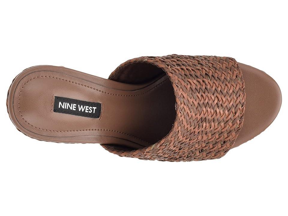 Nine West Everie Women's Woven Wedge Sandals, Size: 10, Brown Team Product Image