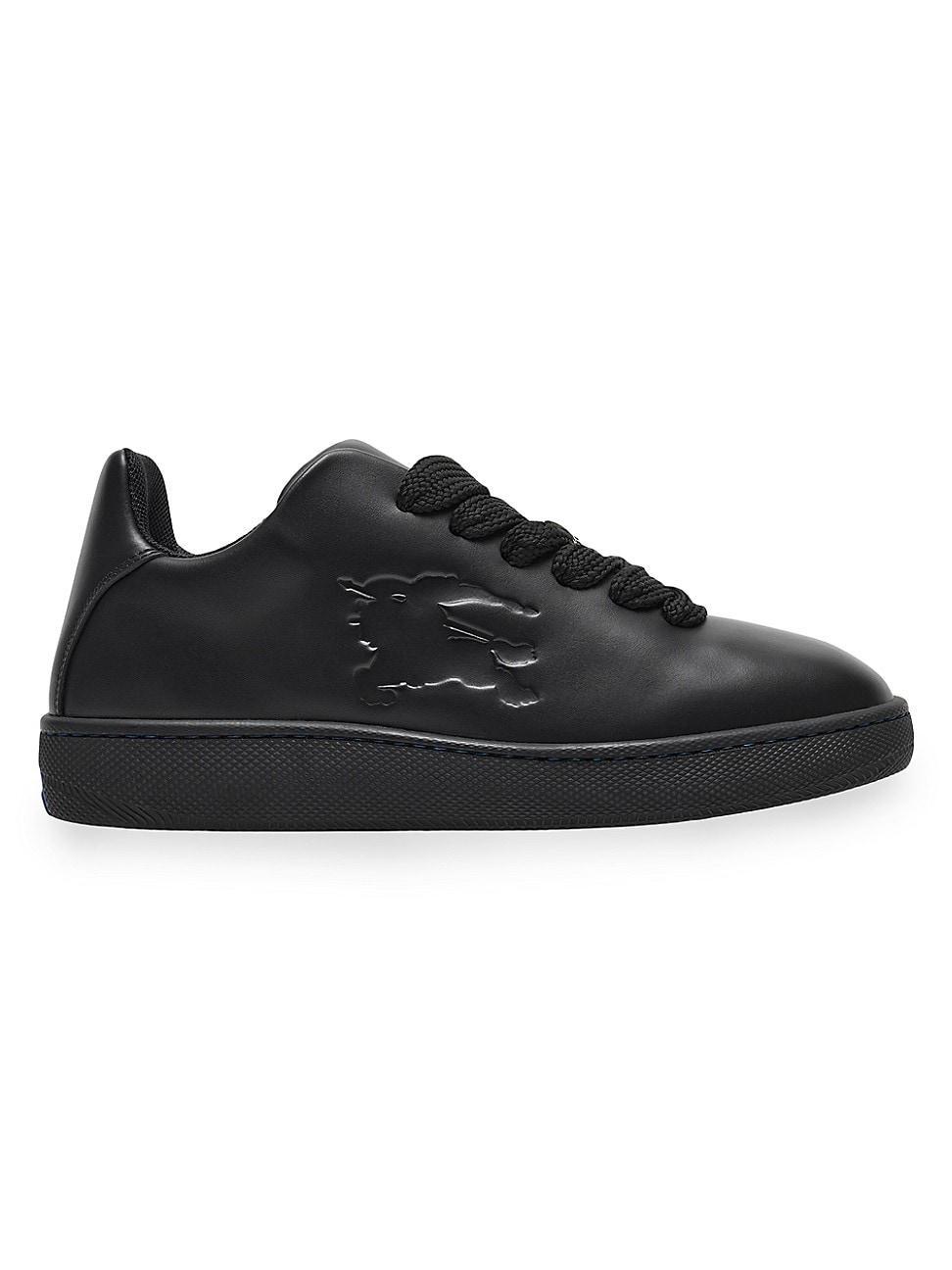 Mens Leather Box Low-Top Sneakers Product Image