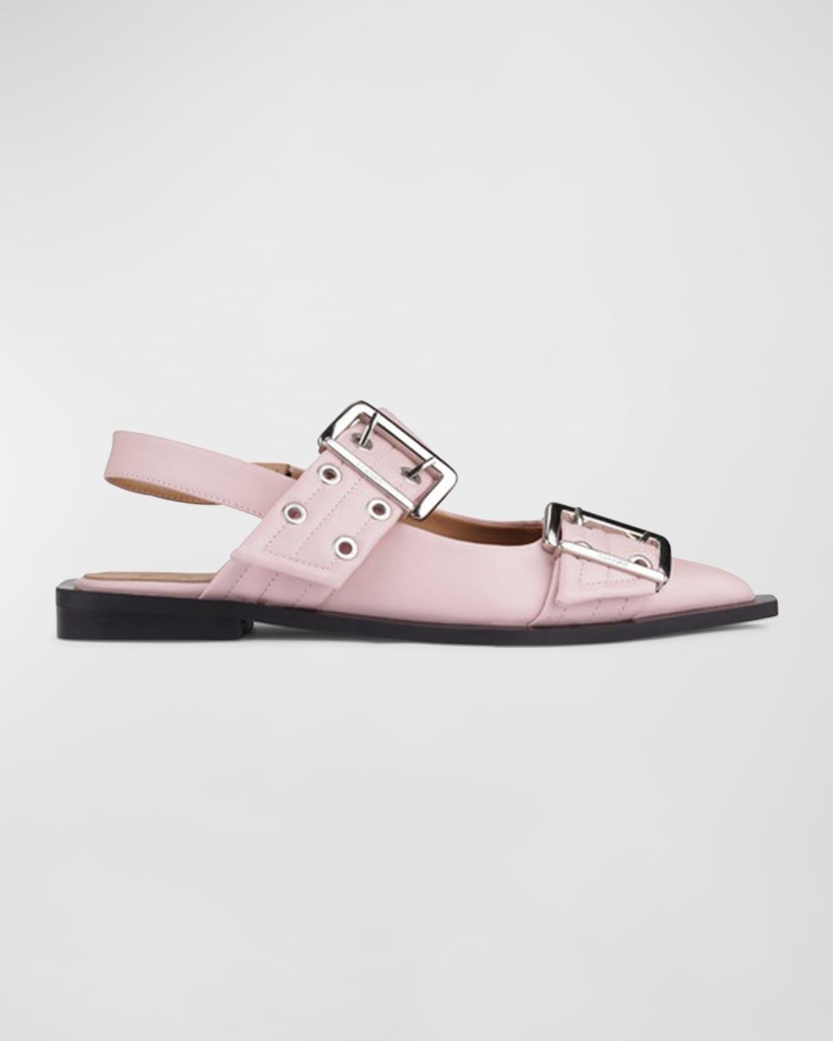 Womens Buckle Ballerina Flats Product Image