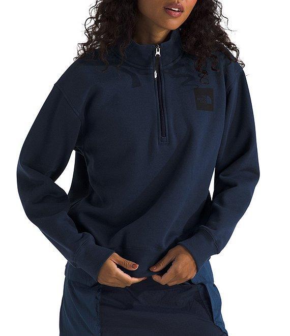 The North Face Women's Box Half Dome-Zip Stand Collar Pullover Product Image