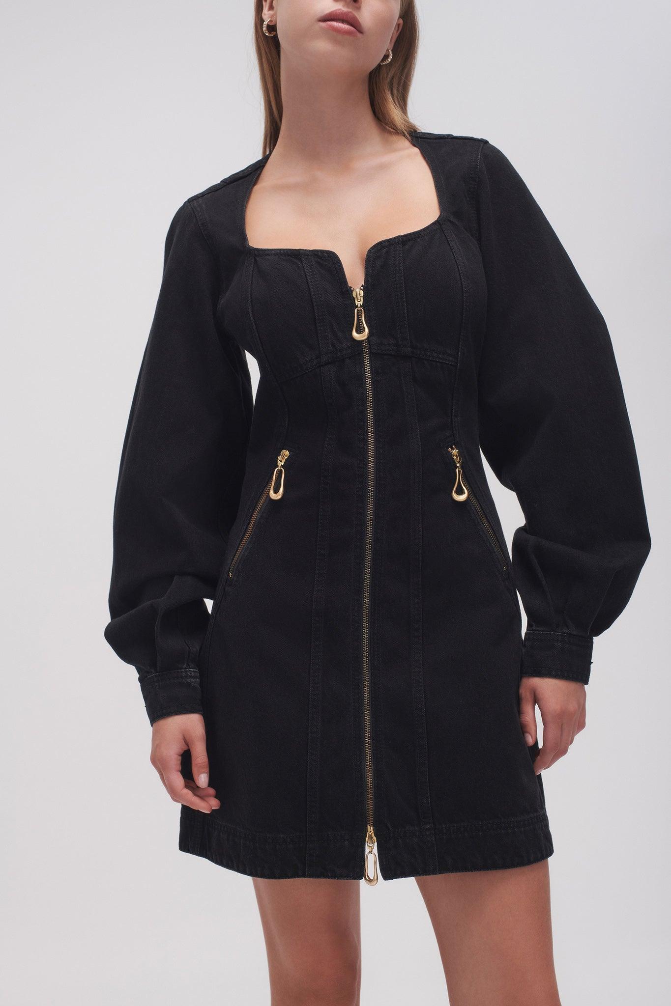 Willa Denim Mini Dress Product Image