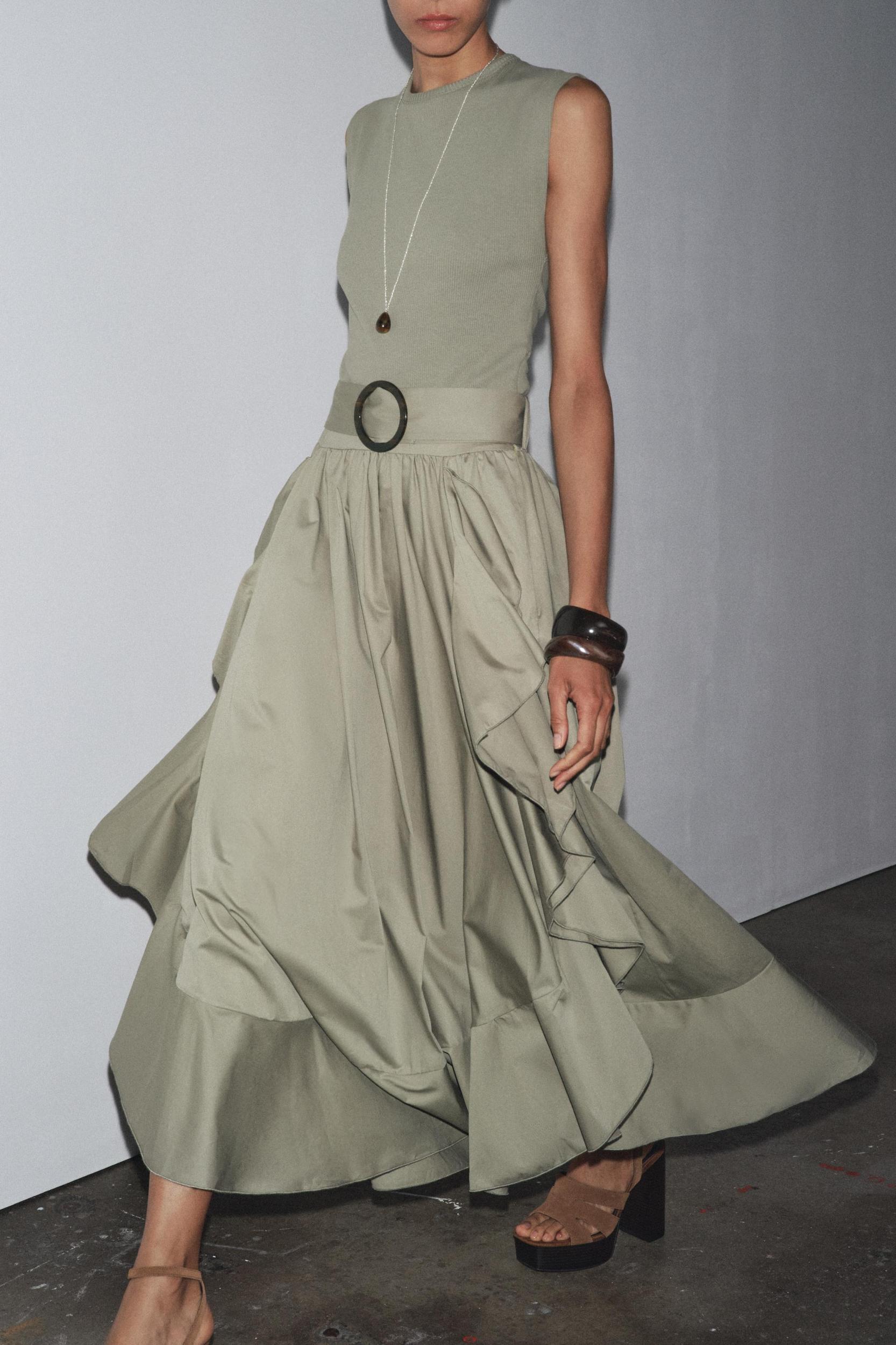 BELTED COMBINATION DRESS Product Image